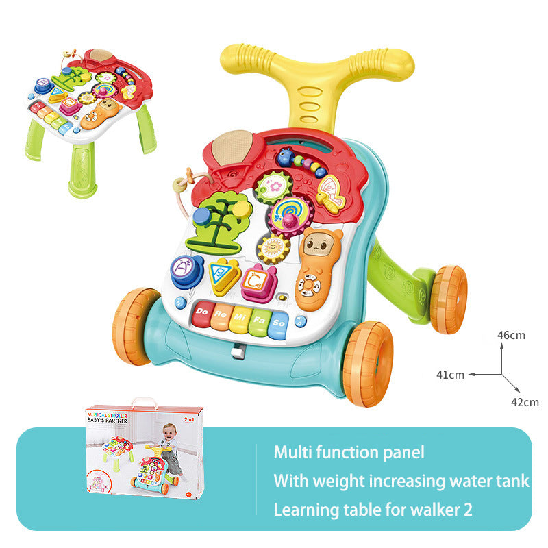 Children's Music Glide Baby Anti-Rollover Walker