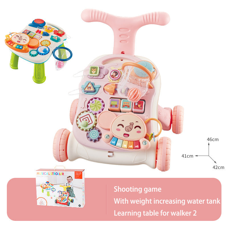 Children's Music Glide Baby Anti-Rollover Walker