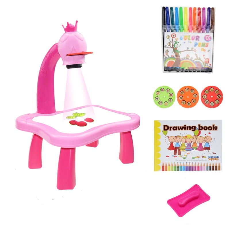 Children LED Projector Art Drawing Table Toy