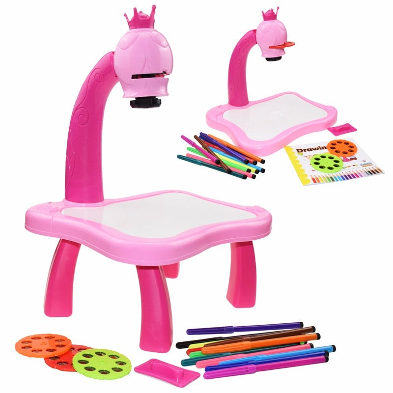 Children LED Projector Art Drawing Table Toy