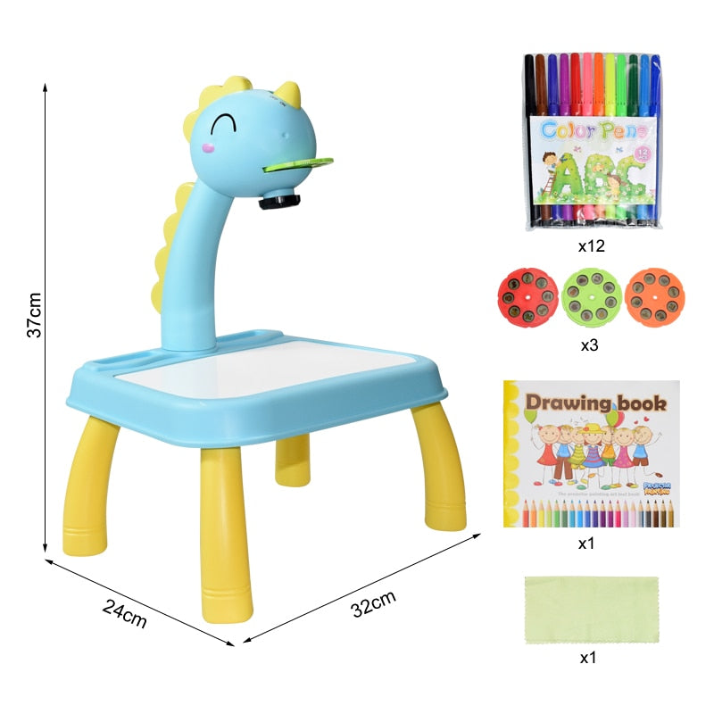 Children LED Projector Art Drawing Table Toy