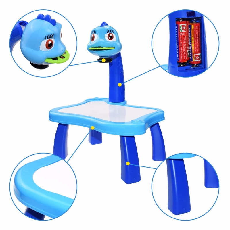 Children LED Projector Art Drawing Table Toy