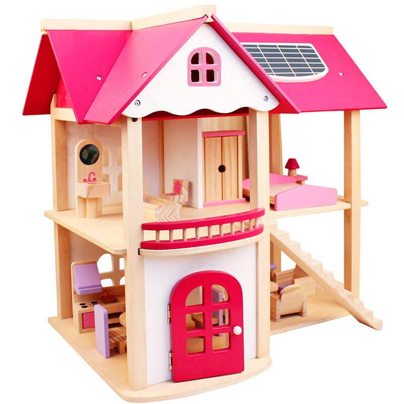Wooden Dollhouse Furniture Miniature Toy Set