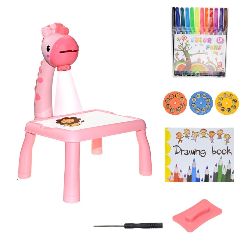 Children LED Projector Art Drawing Table Toy
