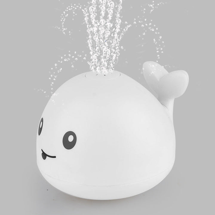 Summer Electric Induction Water Spray Whale Baby Bathroom Bath Toy With Light Music Universal Water Play Toy