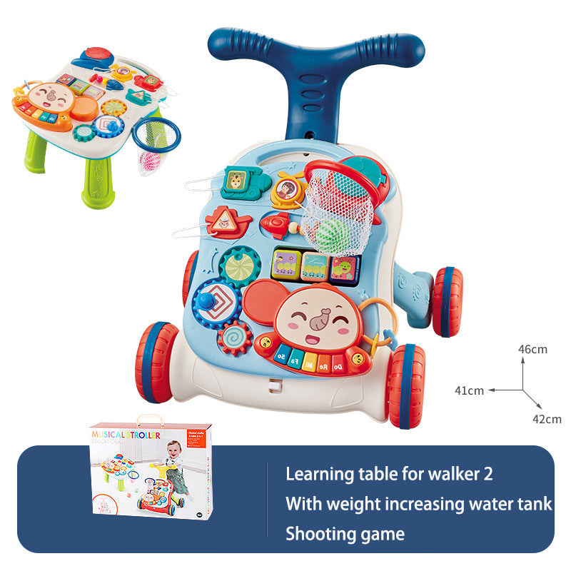 Children's Music Glide Baby Anti-Rollover Walker