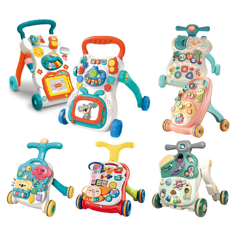 Children's Music Glide Baby Anti-Rollover Walker