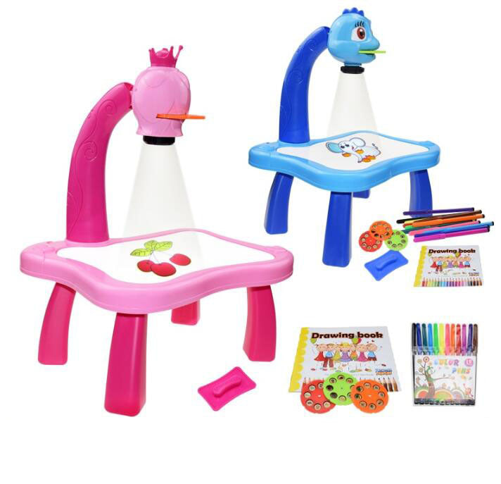 Children LED Projector Art Drawing Table Toy