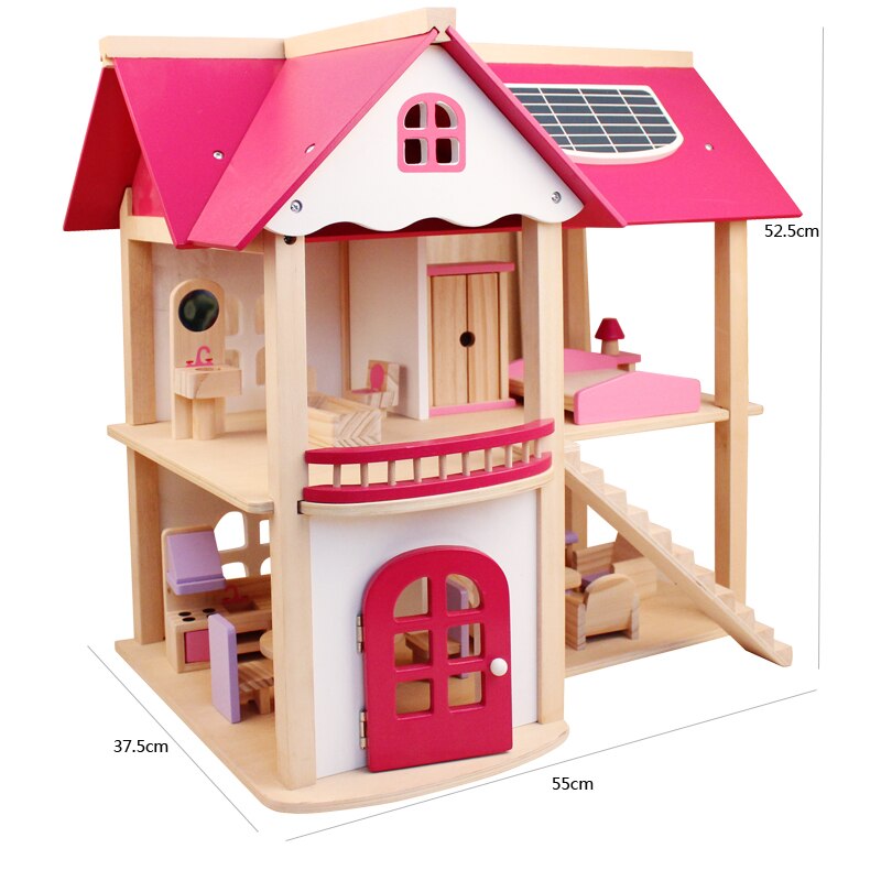 Wooden Dollhouse Furniture Miniature Toy Set