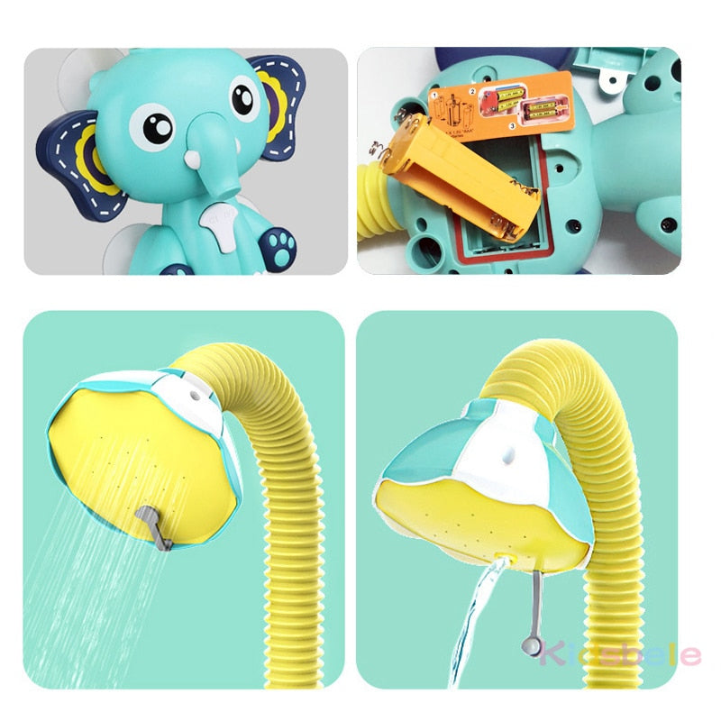 Elephant Faucet Shower Water Spray Toy for Kids