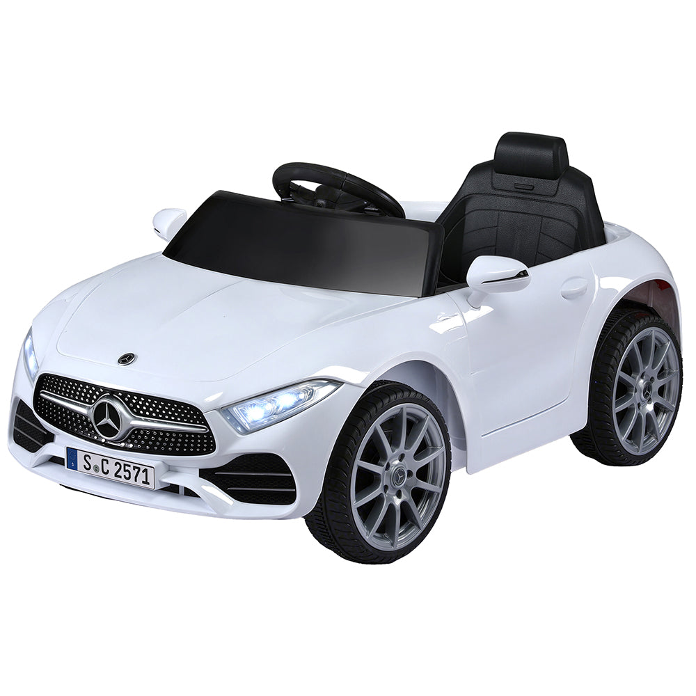 Kids Electric Ride On Car Licensed Outdoor Toys Cars Music Remote White