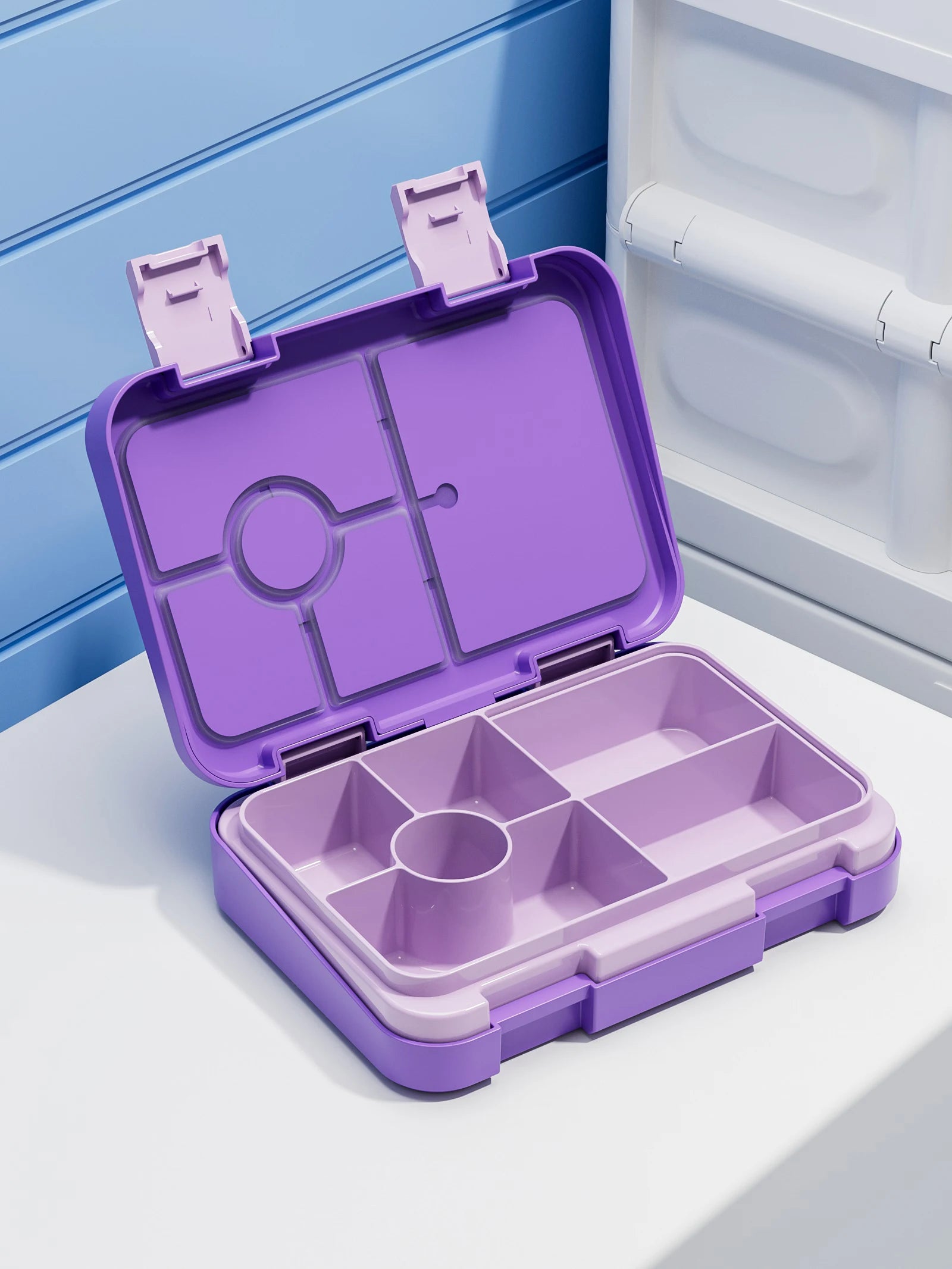 1100ml Cartoon Printed Leakproof Lunch Box Microwavable Bento Box