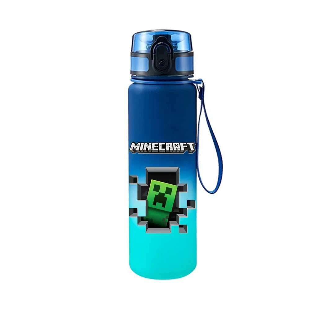 650ML Minecraft Pixel Style Leak proof Water Bottle