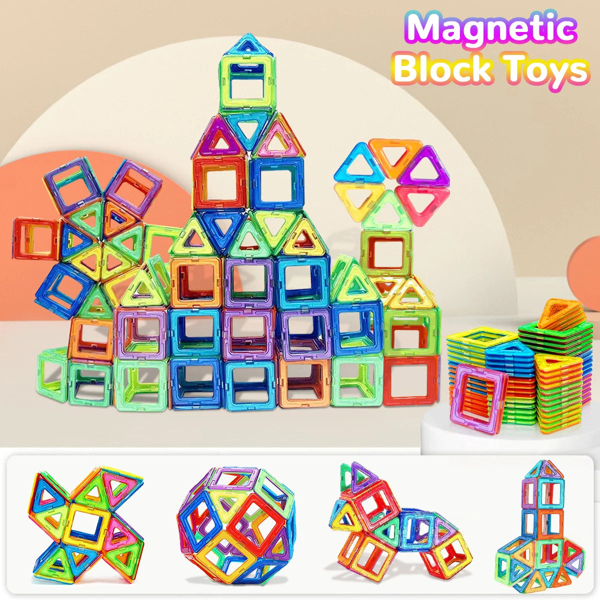 STEM Magnetic Building Blocks – Educational DIY Construction Toy Set for Kids