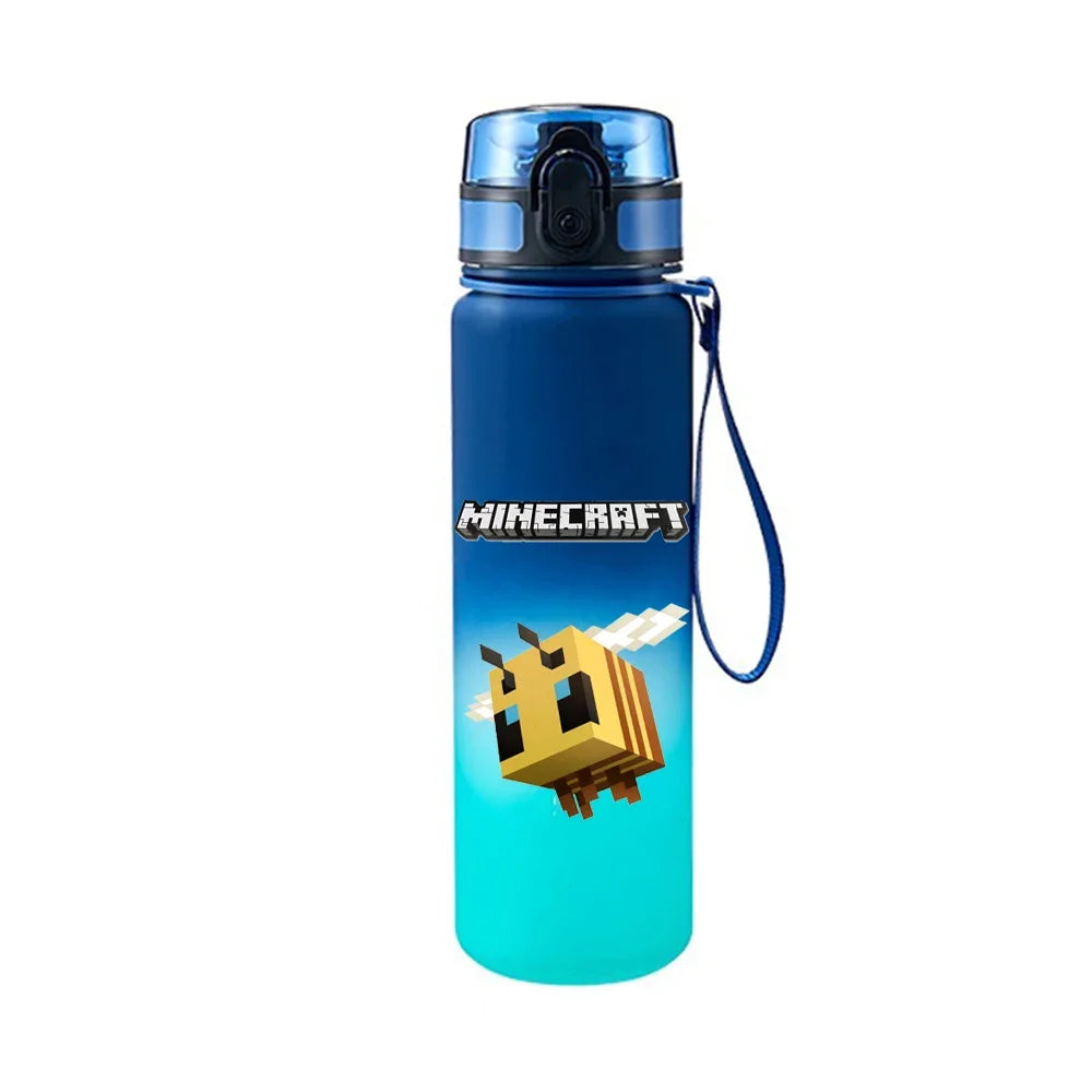 650ML Minecraft Pixel Style Leak proof Water Bottle