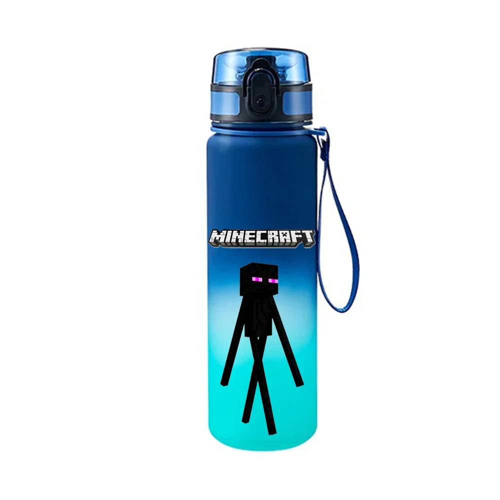 650ML Minecraft Pixel Style Leak proof Water Bottle