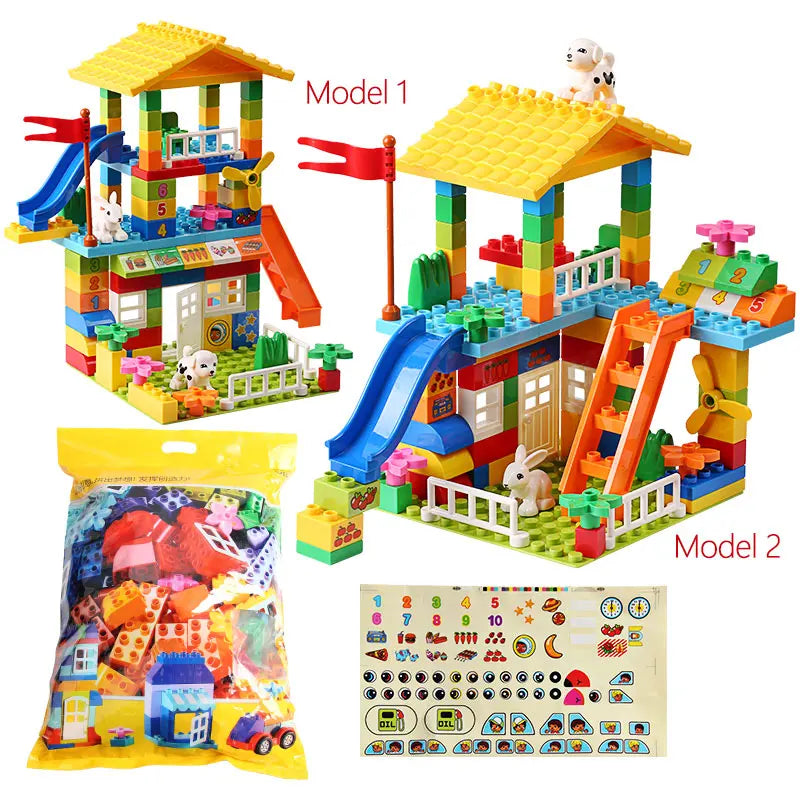 153PCS House Castle Big Building Blocks