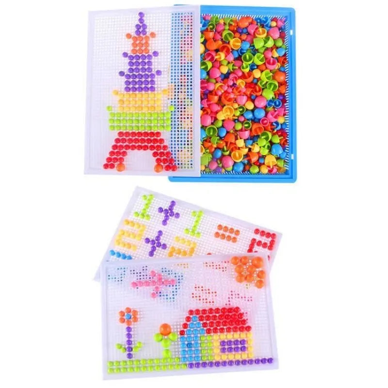 296pcs 3D Puzzle Educational STEM Boxed Building Board Games for Kids