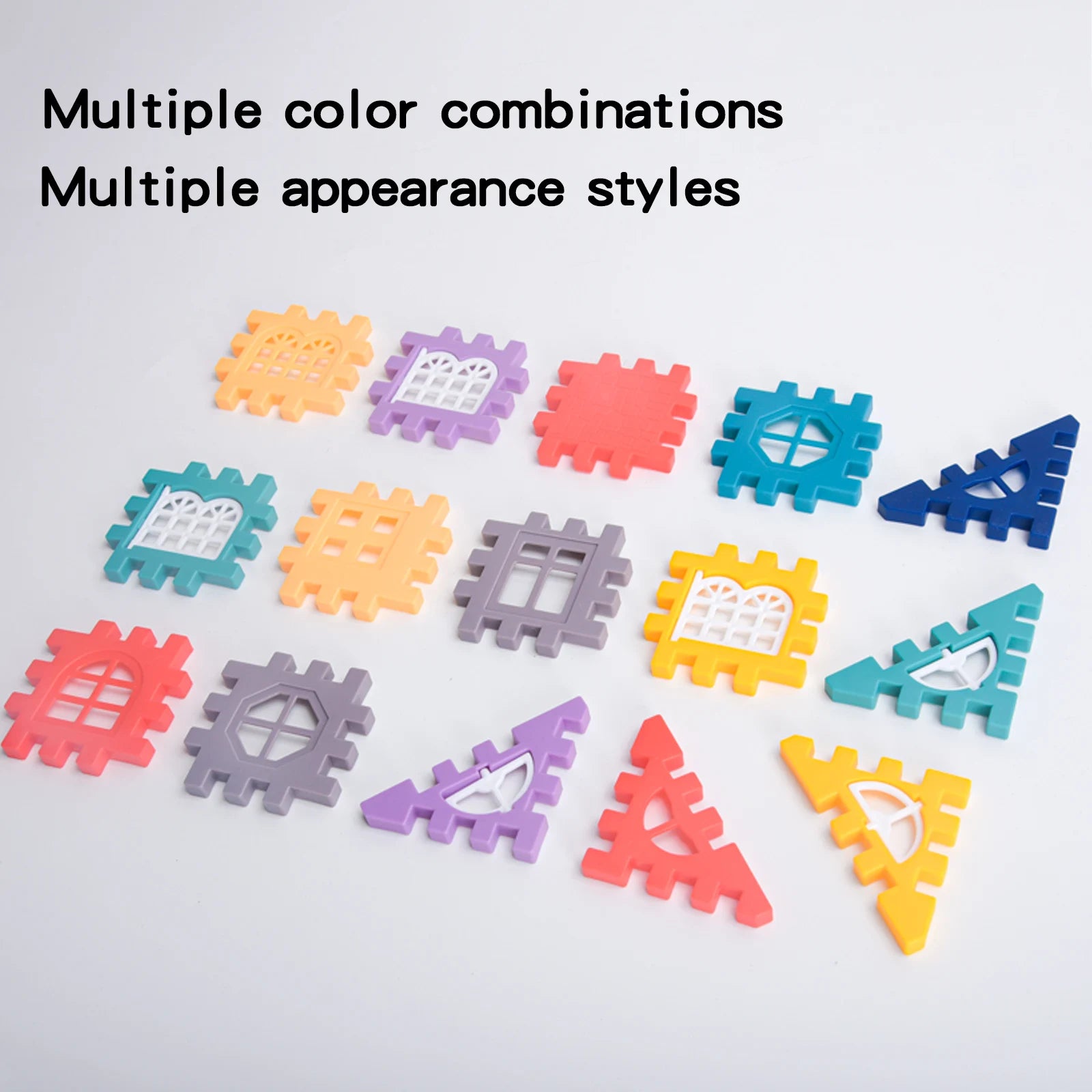 House Building Blocks – Creative Construction Set with Window Design for Kids