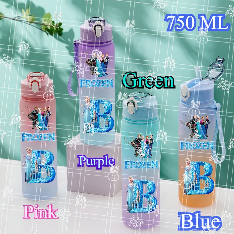 750ML Letter M-Z Print Frozen Water Bottle