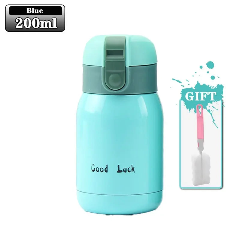 200ML Flip Top Thermos – One Touch Stainless Steel Thermal Mug