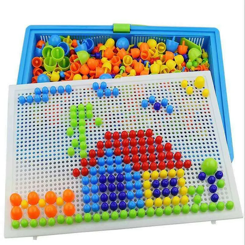 296pcs 3D Puzzle Educational STEM Boxed Building Board Games for Kids