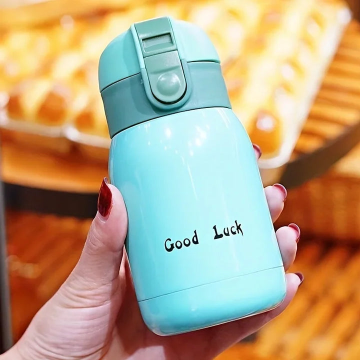 200ML Flip Top Thermos – One Touch Stainless Steel Thermal Mug