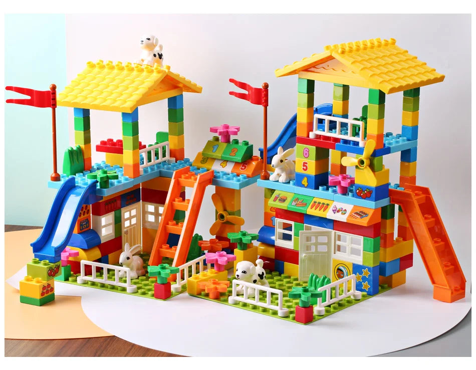 153PCS House Castle Big Building Blocks