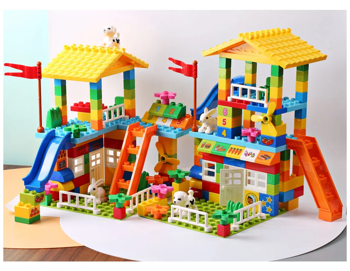 153PCS House Castle Big Building Blocks