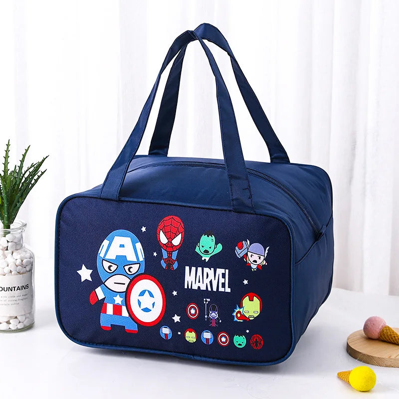 Disney Cartoon Lunch Box Bags – Frozen, Cars, Avengers, Spider-Man
