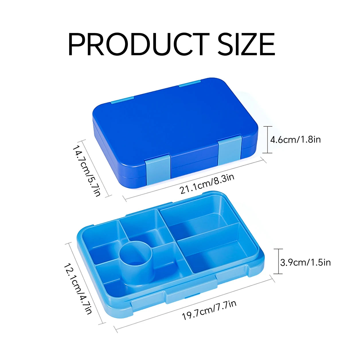 1100ml Cartoon Printed Leakproof Lunch Box Microwavable Bento Box