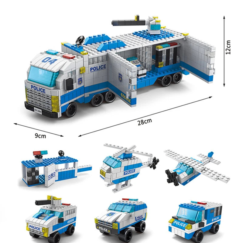 Police Vehicle Building Blocks Sets