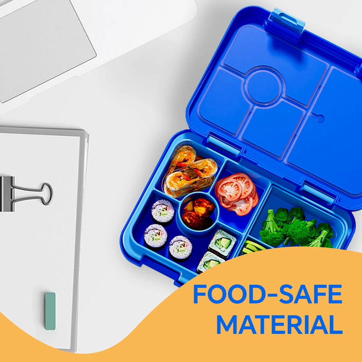 1100ml Cartoon Printed Leakproof Lunch Box Microwavable Bento Box