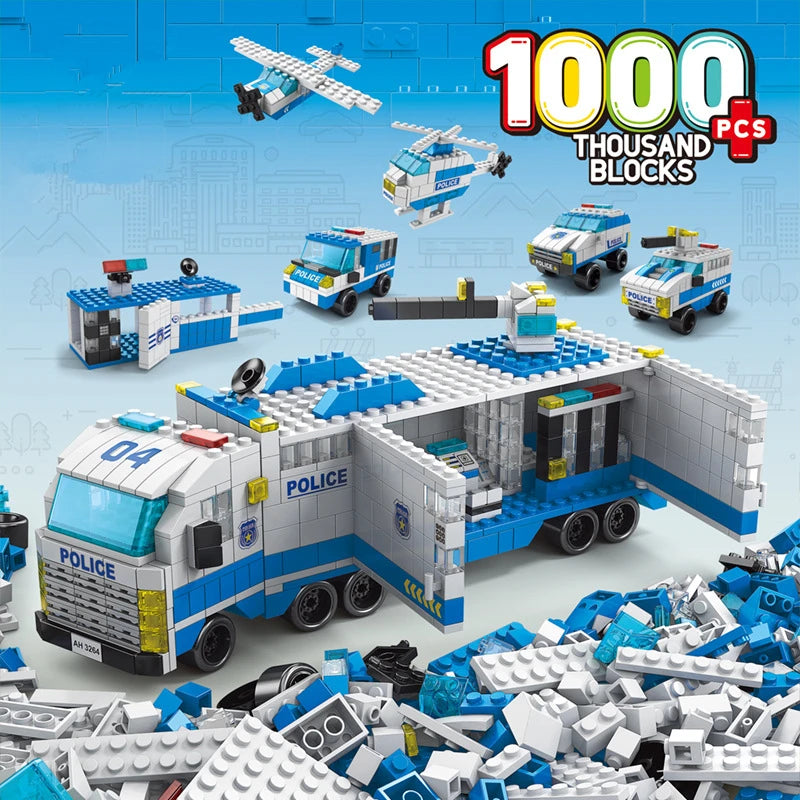 Police Vehicle Building Blocks Sets