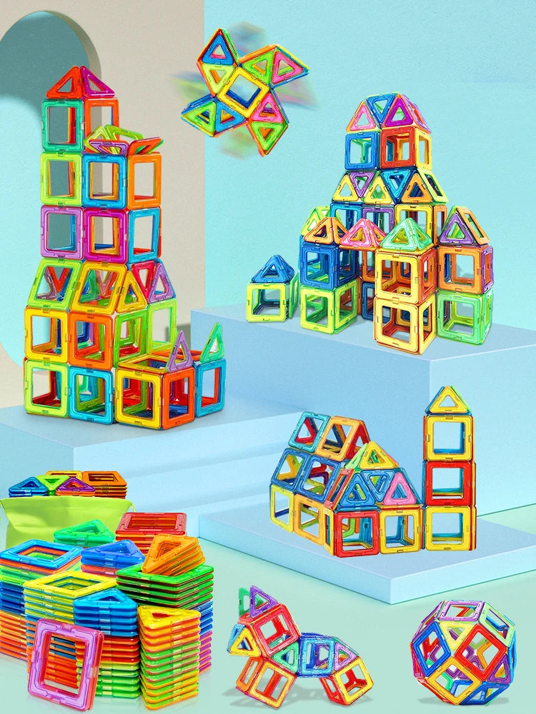 STEM Magnetic Building Blocks – Educational DIY Construction Toy Set for Kids