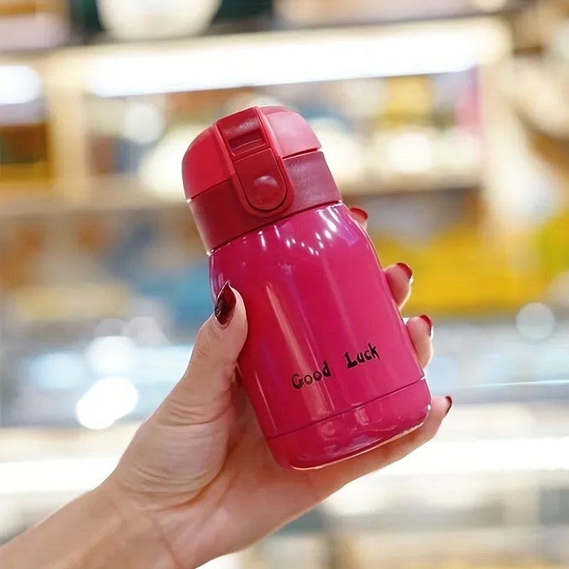 200ML Flip Top Thermos – One Touch Stainless Steel Thermal Mug