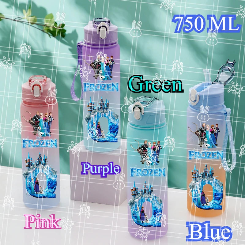 750ML Letter M-Z Print Frozen Water Bottle