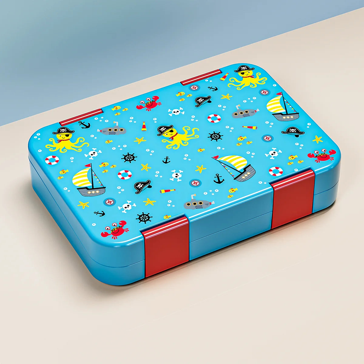 1100ml Cartoon Printed Leakproof Lunch Box Microwavable Bento Box