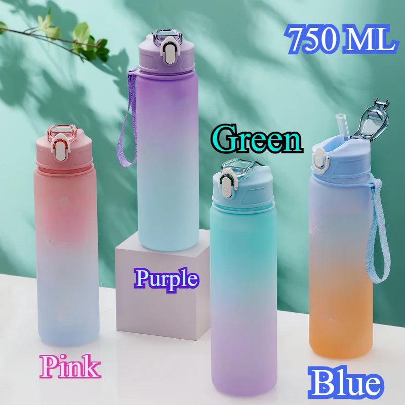 750ML Letter A-L Print Frozen Water Bottle