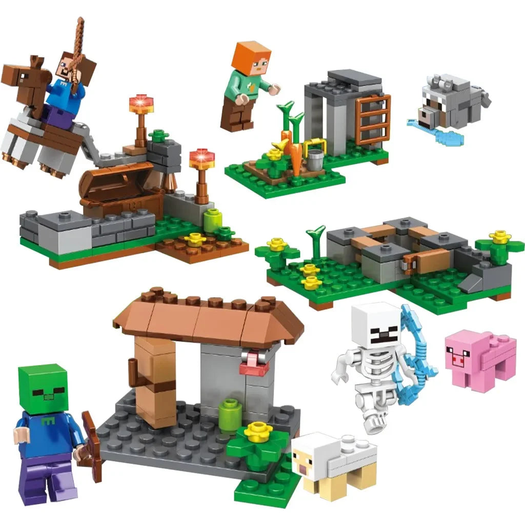 4 in 1 Small Farm Building Blocks