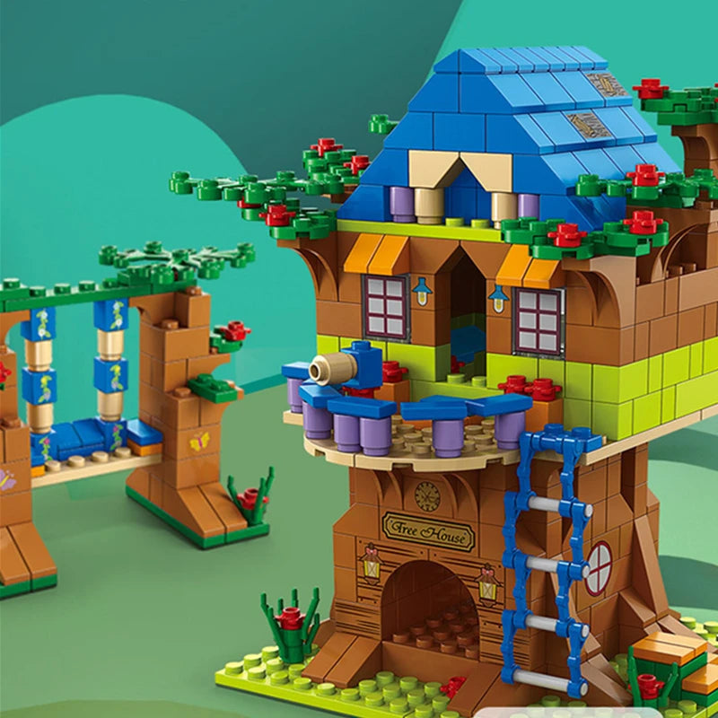 6 in1 NEW Tree House Building Blocks