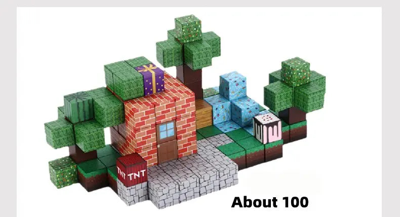 Magnetic building blocks full set -100 pieces