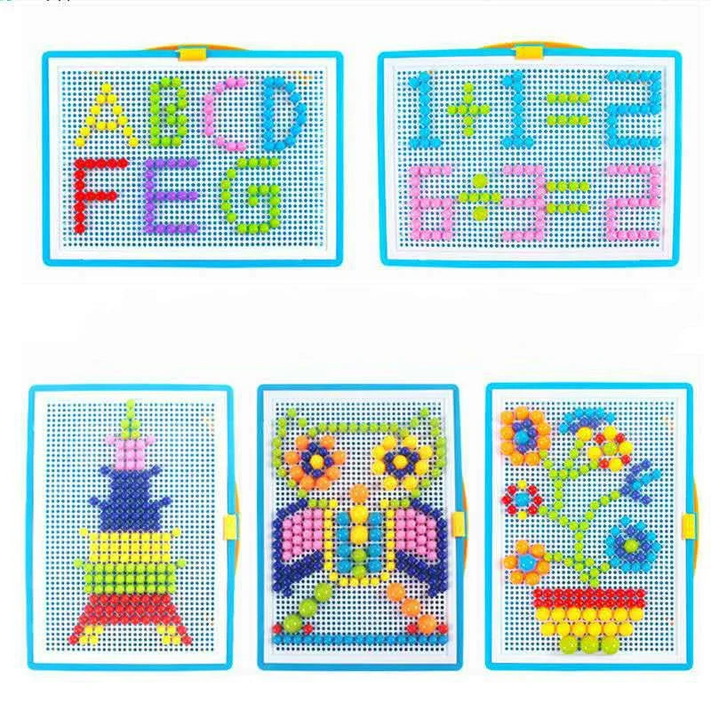 296pcs 3D Puzzle Educational STEM Boxed Building Board Games for Kids