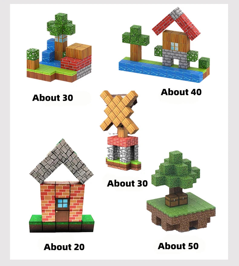 Magnetic building blocks full set -100 pieces