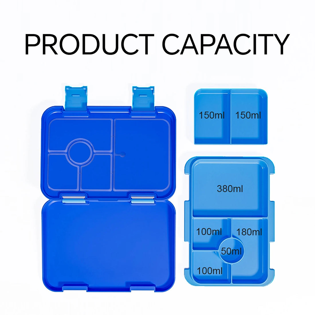 1100ml Cartoon Printed Leakproof Lunch Box Microwavable Bento Box