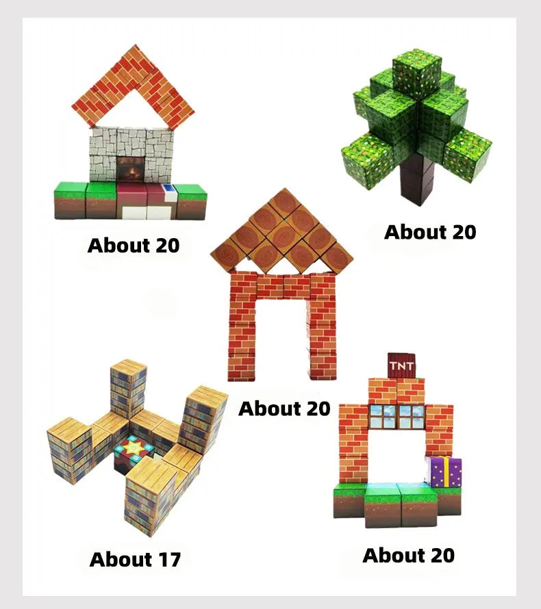 Magnetic building blocks full set -100 pieces