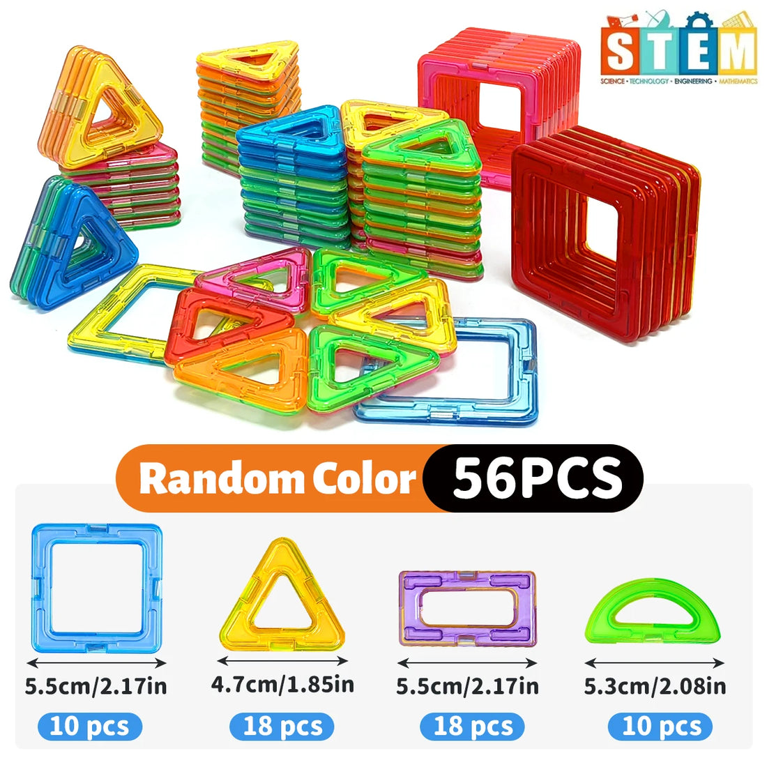 STEM Magnetic Building Blocks – Educational DIY Construction Toy Set for Kids