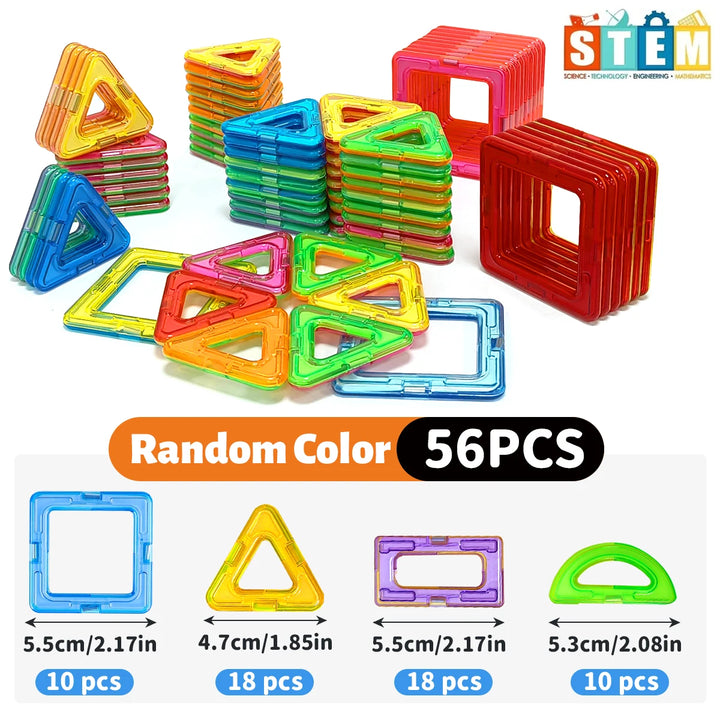 STEM Magnetic Building Blocks – Educational DIY Construction Toy Set for Kids