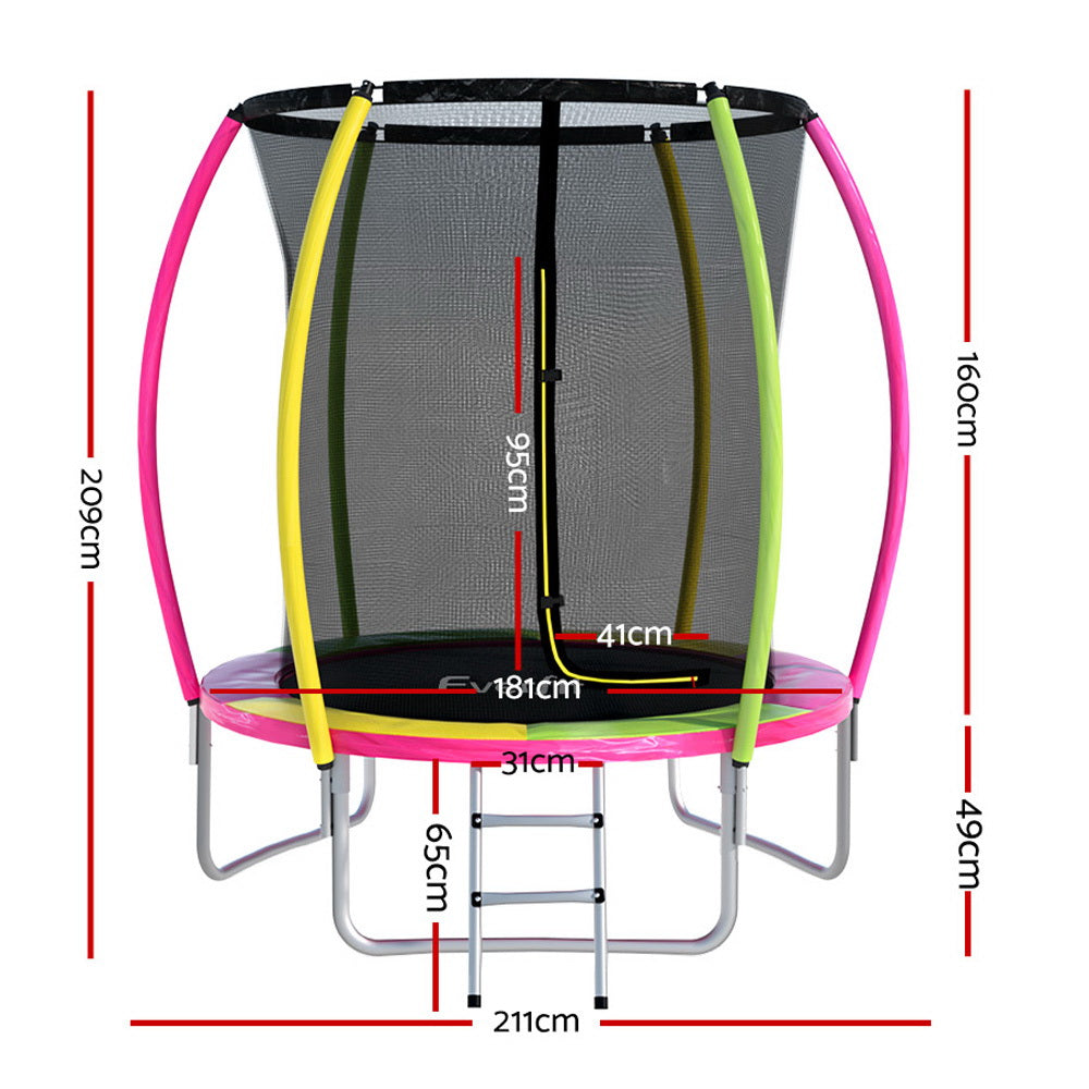 Everfit Trampoline for Kids 6ft Round Rebounder