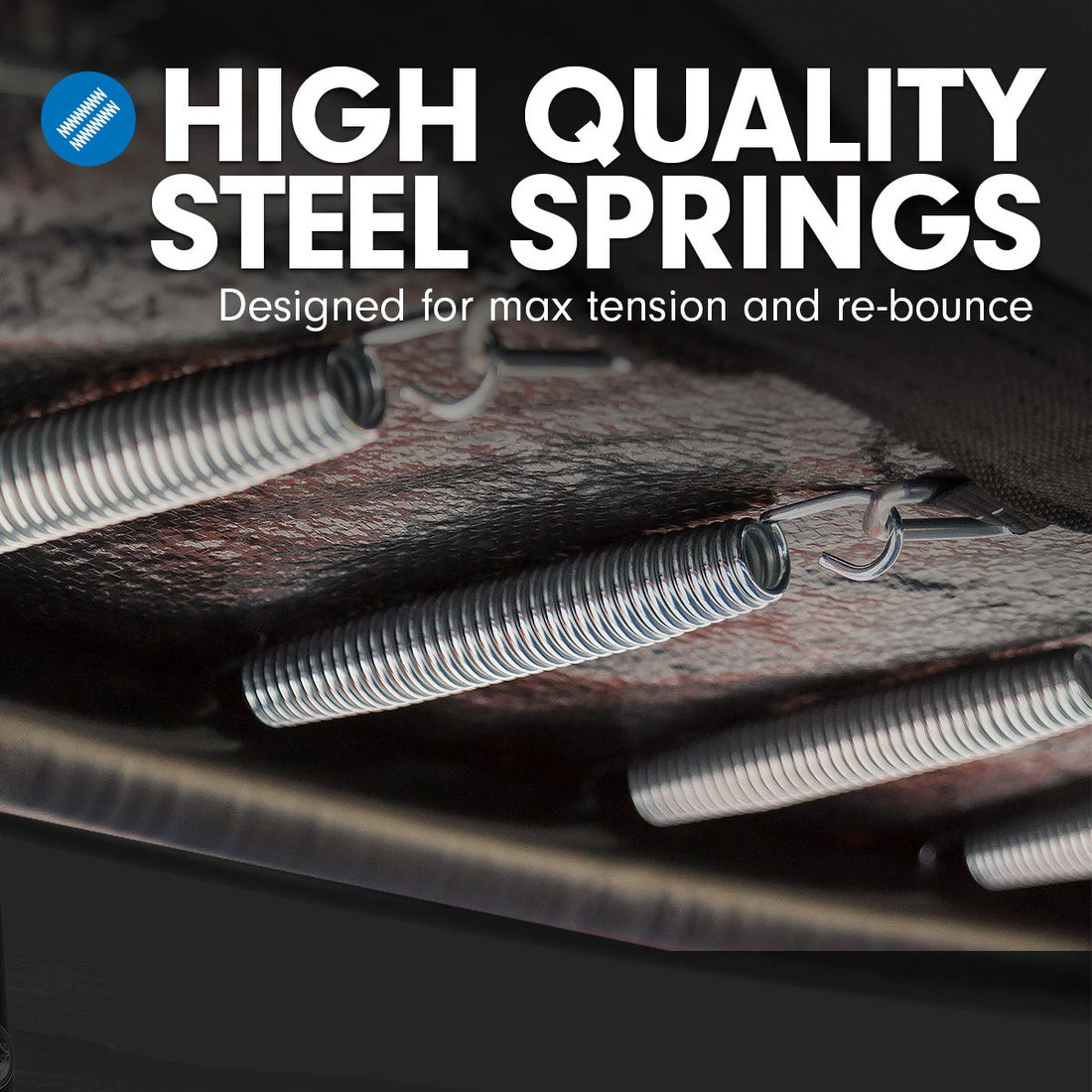 Kahuna Trampoline 4.5FT Round Free Safety Net Spring Pad Cover Mat Yellow Pink